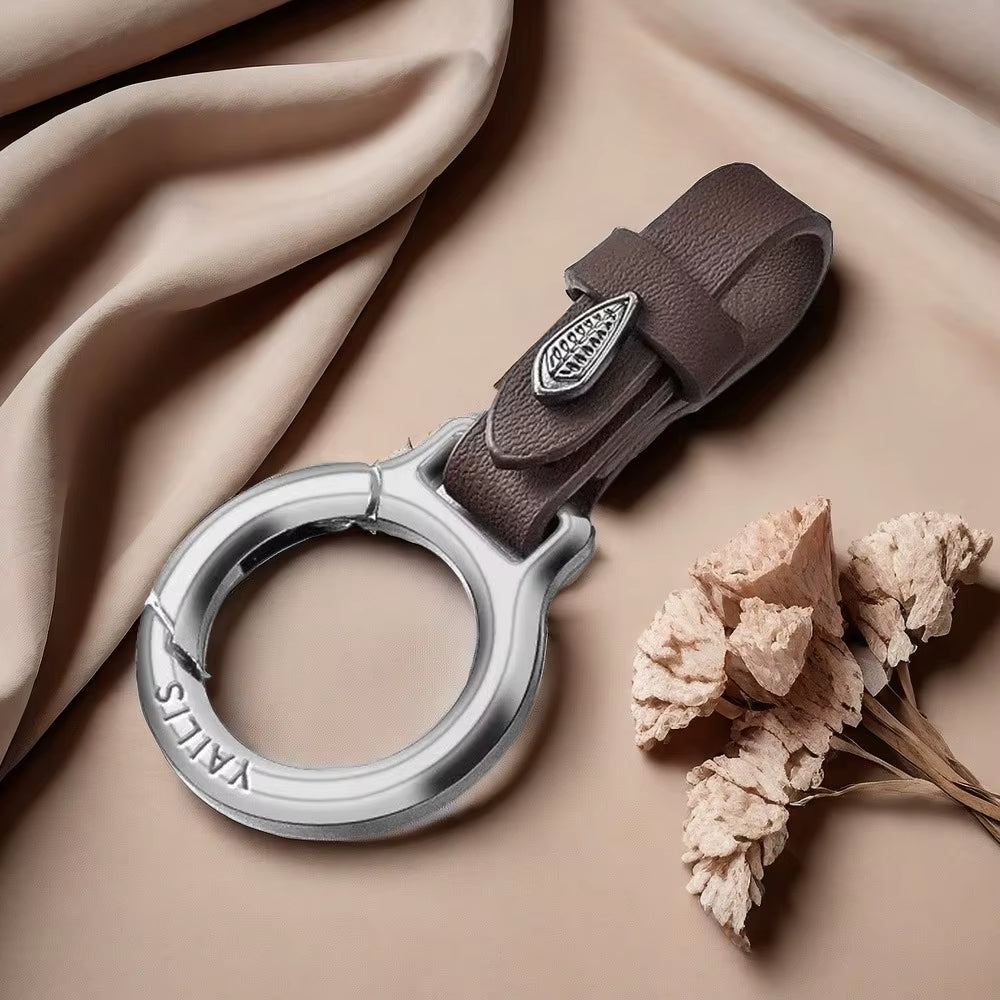 Multifunctional Car Moto Keychain - Anti-Loss Big Ring Belt Hook 