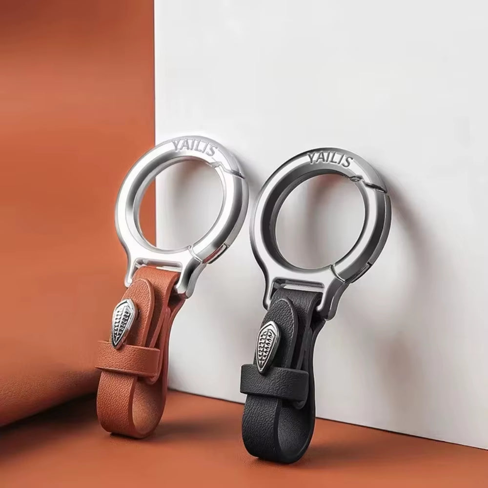 Multifunctional Car Moto Keychain - Anti-Loss Big Ring Belt Hook 